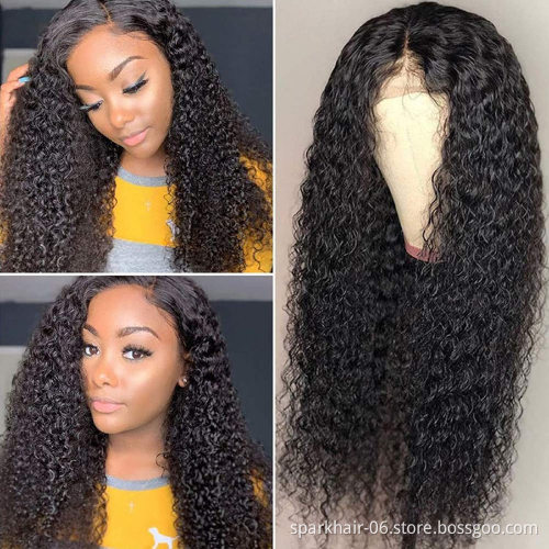 Fast Shipping 28Inch 40 Inch Natural Preplucked Wigs Human Hair Lace Front Brazilian Curly Human Hair Lace Front Wigs